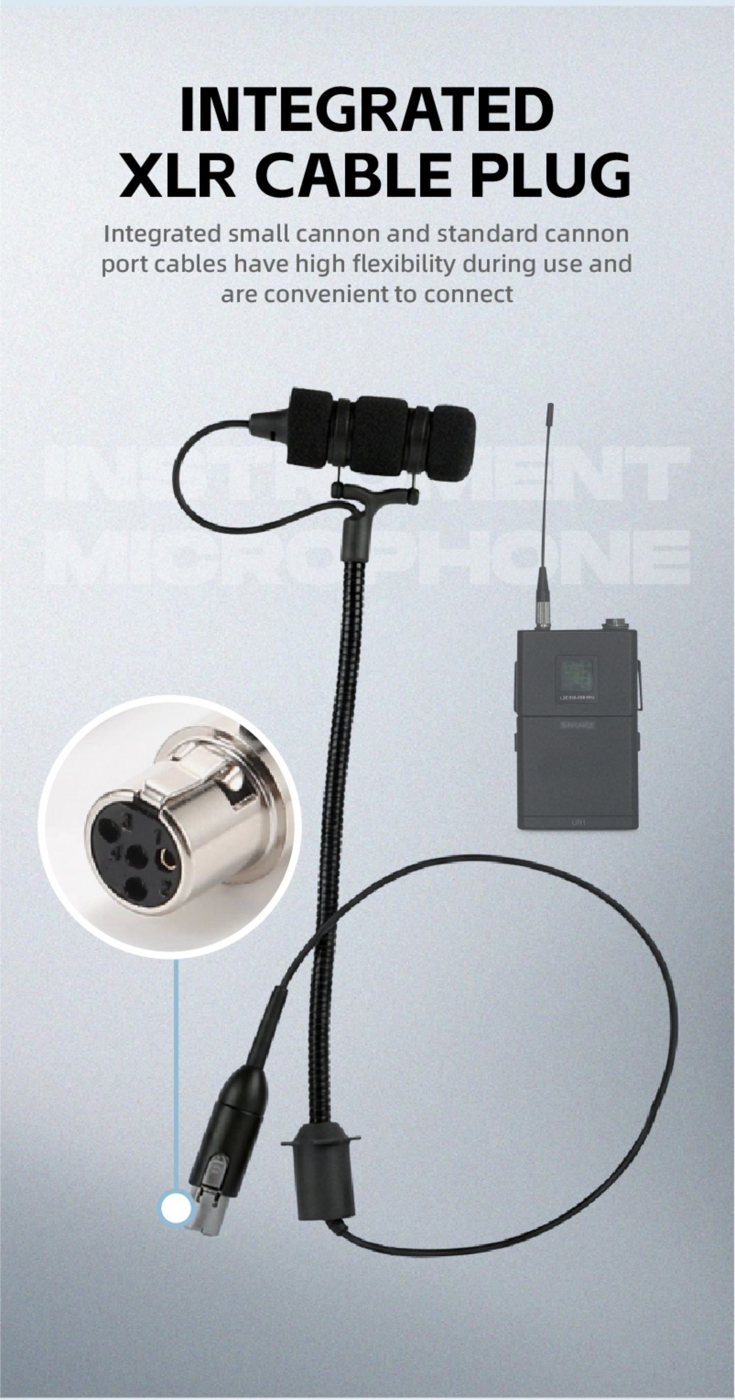 DGNOG DG-4099 Professional Instrument Condenser Microphone | High-Fidelity Clip-on Mic for Violin, Cello, Sax & Acoustic Instruments