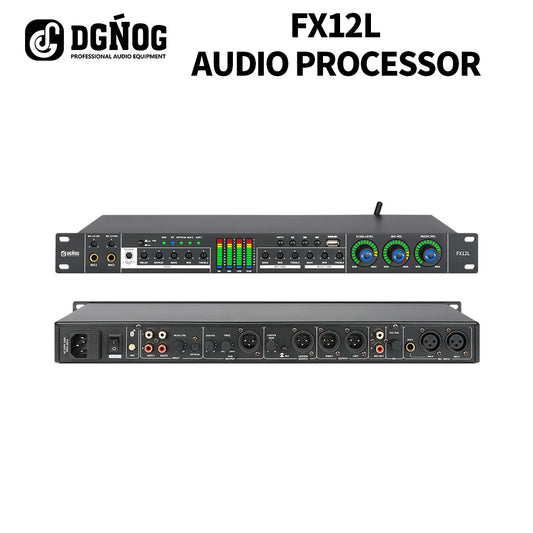 DGNOG  Karaoke Digital Audio Effect Processor  FX12L Microphone Sound Echo Effect System  Bluetooth  For Family Gatherings Party