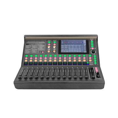 DGNOG MX2010 20-Channel Digital Mixing Console with Curved Motorized Faders, 7" Touchscreen & Wi-Fi