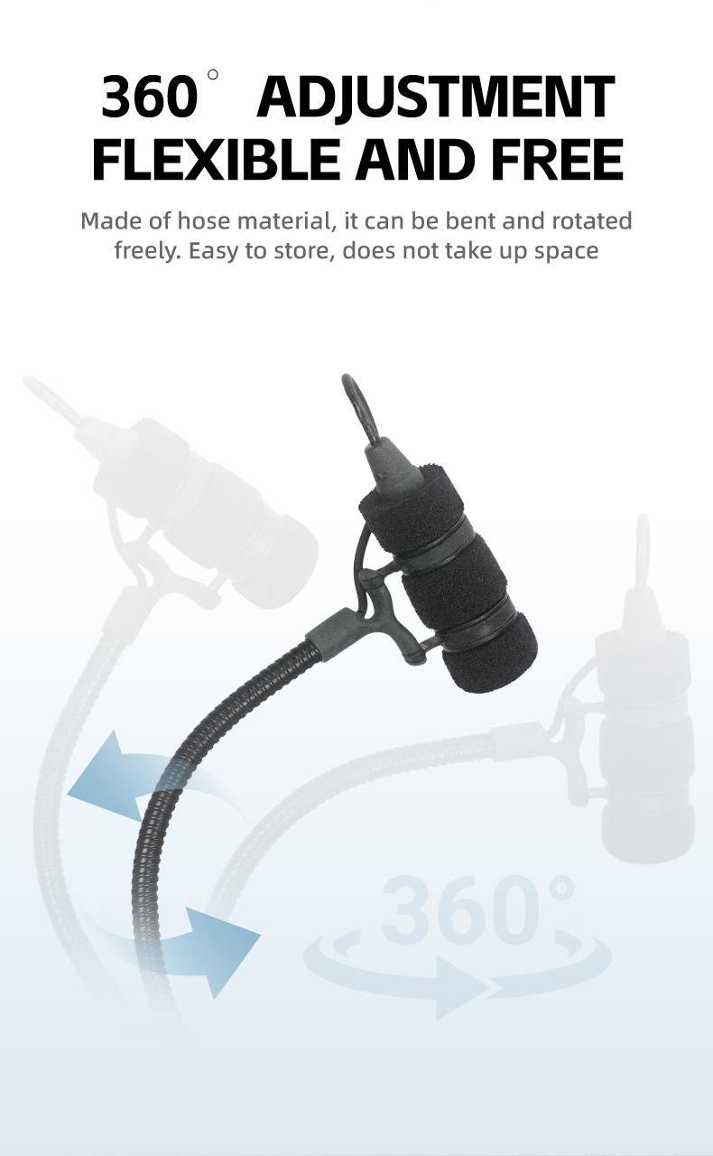 DGNOG DG-4099 Professional Instrument Condenser Microphone | High-Fidelity Clip-on Mic for Violin, Cello, Sax & Acoustic Instruments