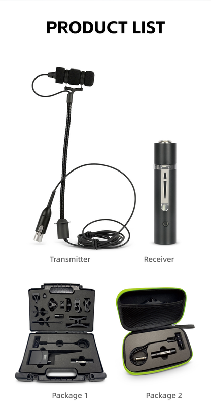 DGNOG DG-4099 Professional Instrument Condenser Microphone | High-Fidelity Clip-on Mic for Violin, Cello, Sax & Acoustic Instruments