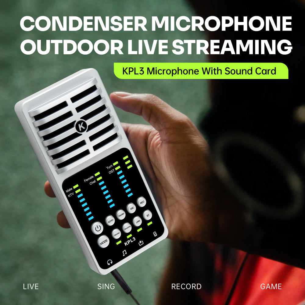 DGNOG KPL3 Professional Sound Card & USB Audio Interface | Podcast & Recording Preamp