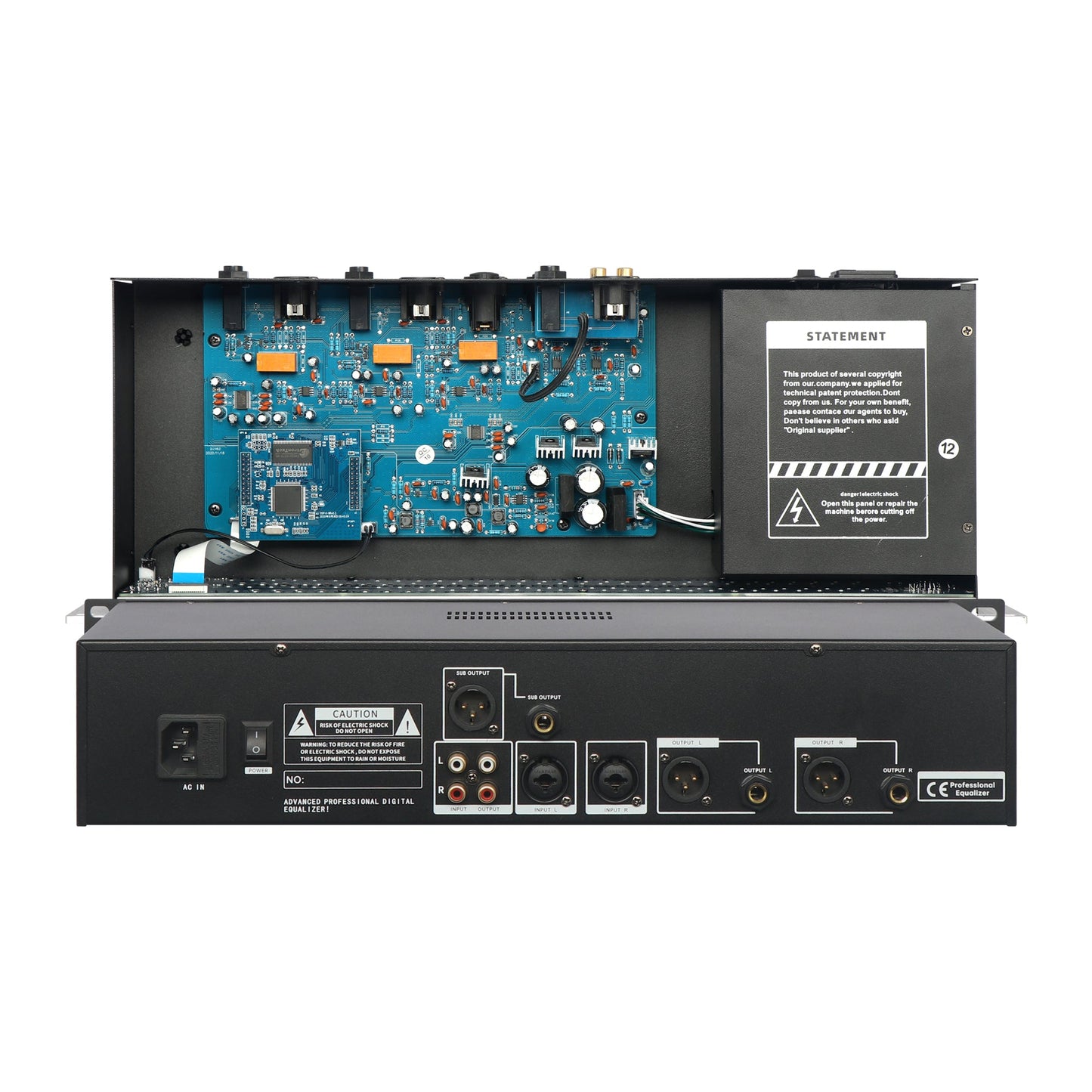 DGNOG   MU-231  Digital Karaoke Professional  Sound System , Subwoofer  Output  With 2U Dual 31  Band  Graphic  Audio  Equalizer