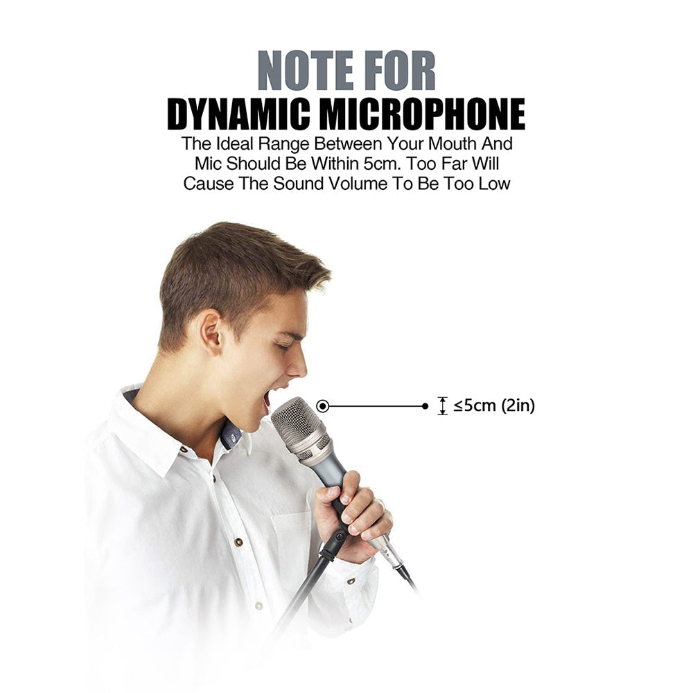 DGNOG  G1-PRO Dynamic Handheld Microphone  All Metal Texture Professional Wired Cardioid  for Karaoke  Family  Party Music-Lover