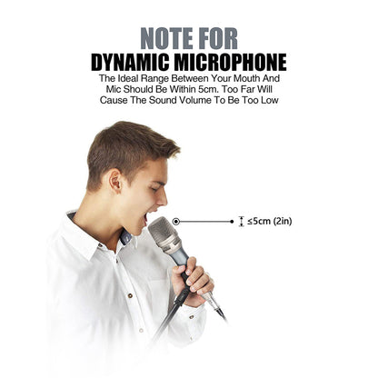 DGNOG  G1-PRO Dynamic Handheld Microphone  All Metal Texture Professional Wired Cardioid  for Karaoke  Family  Party Music-Lover