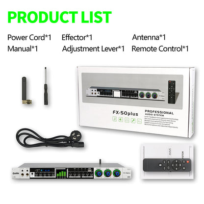 DGNOG  Karaoke Processor  FX-50 Plus   Professional  Digital  Audio Effect  Sound Audio Echo Effect System  for  Sing Home Party