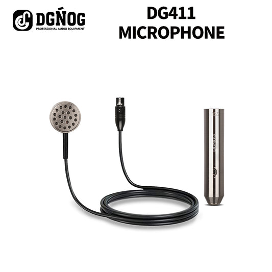 DGNOG  DG411 MPAV  Standard XLR  Connector . High-Performance   Miniature Condenser  Vibration  Pickup For  Stringed Instruments