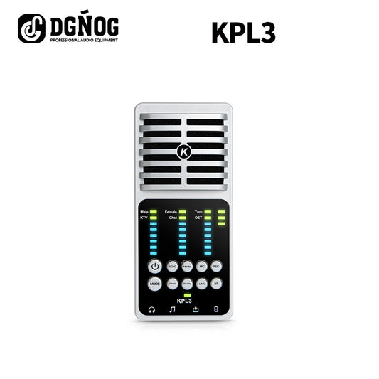 DGNOG KPL3 Professional Sound Card & USB Audio Interface | Podcast & Recording Preamp