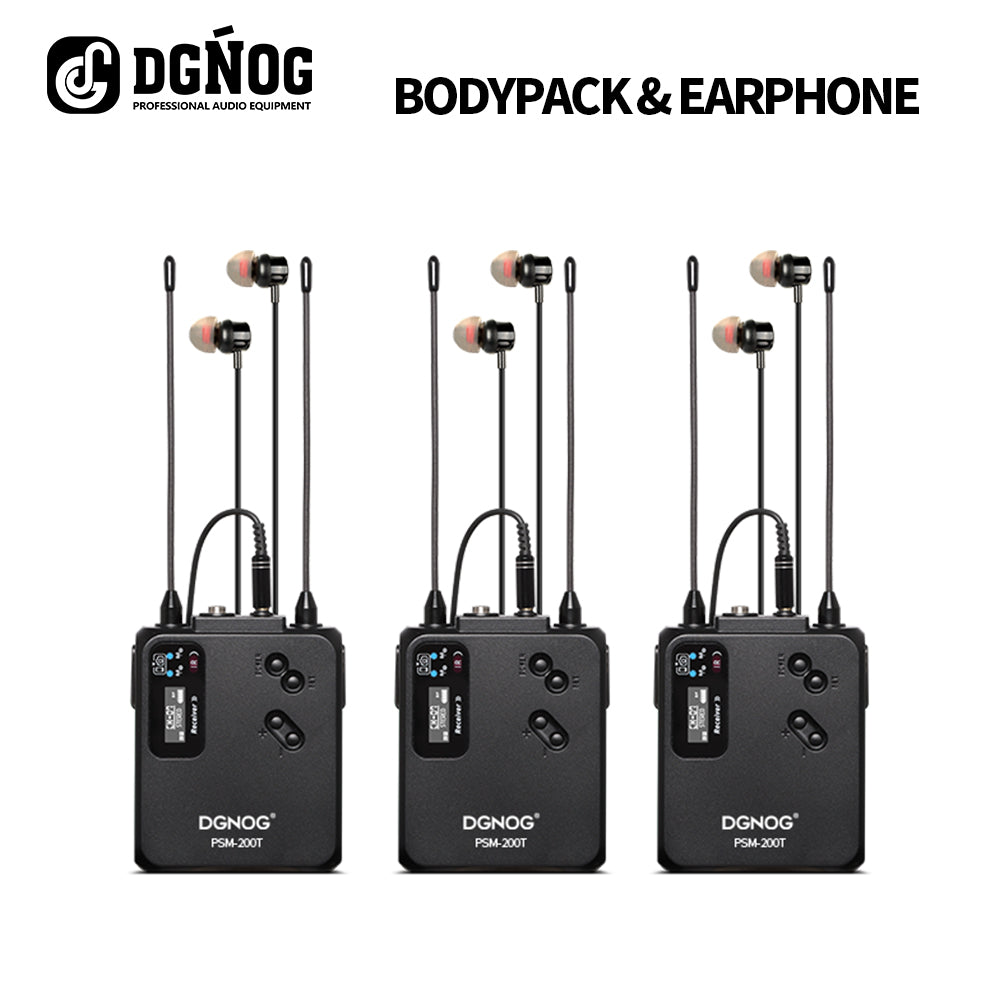 DGNOG PSM200T Stereo Wireless in Ear Monitor System Bodypack