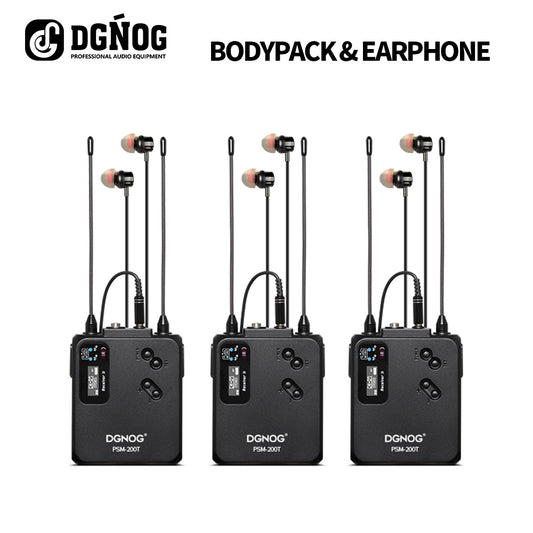 DGNOG PSM200T Stereo Wireless in Ear Monitor System Bodypack