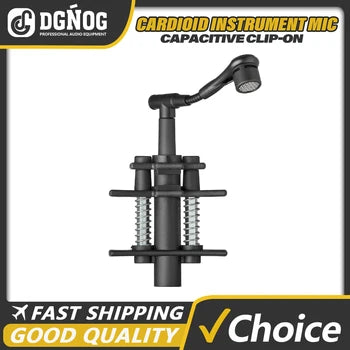 DGNOG TG D58/D57 Cardioid Condenser Clip-on Drum Microphone Snare Drum Tom Drum Microphone All-metal Suitable for Stage Studio