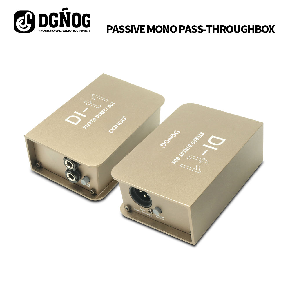 DI-t1 High Quality Single Channel Passive Direct Box for Stage Instrum ...